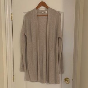 CREAM LONG SWEATER CARDIGAN